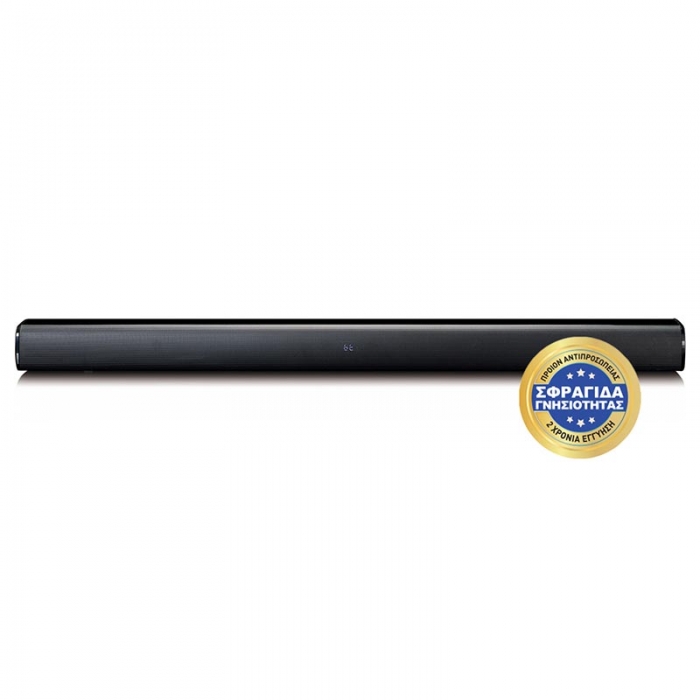 Soundbar 80 W 2.1 Με Τηλεχειριστήριο Μαύρο